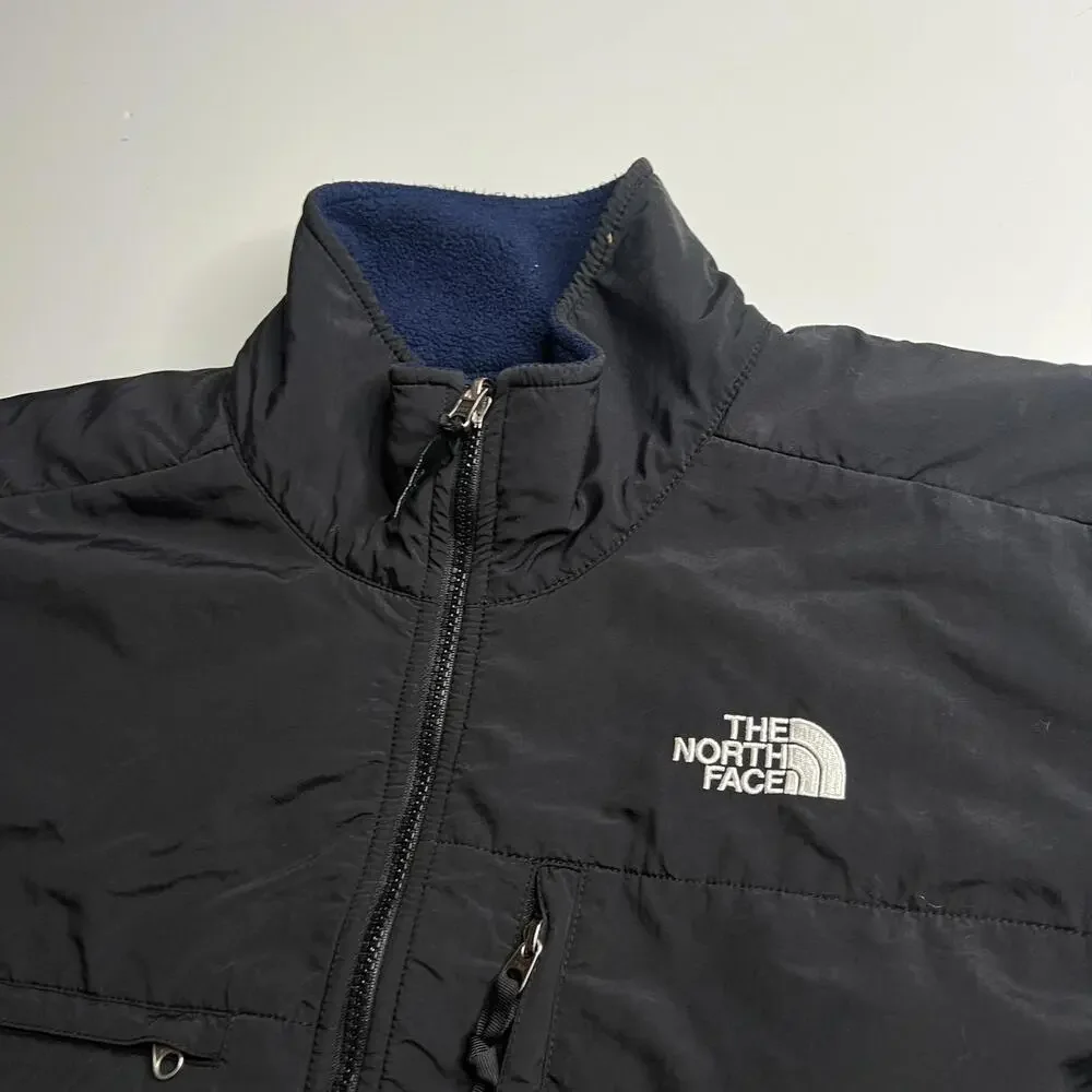 The North‎ Face Jacket Mens Large Blue Fleece Windbreaker Full Zip Pockets